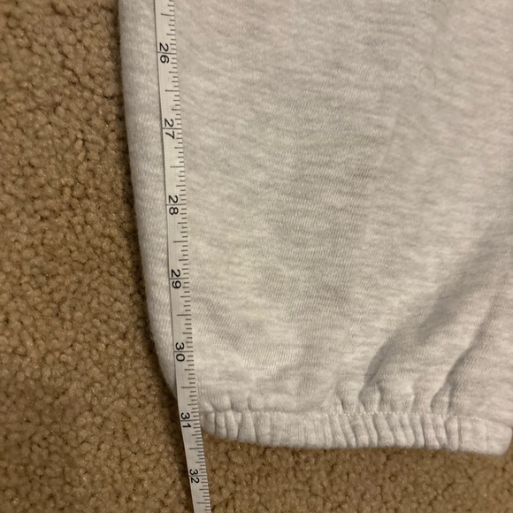 Joah Brown off white French terry white cotton jogger sweatpants size medium - Picture 15 of 15